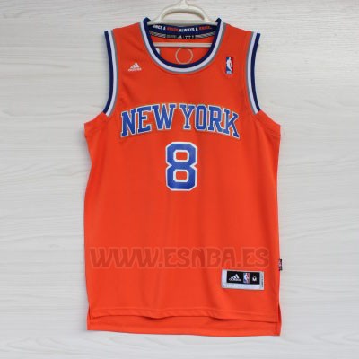 Camiseta New York Knicks JR Smith #8 Naranja